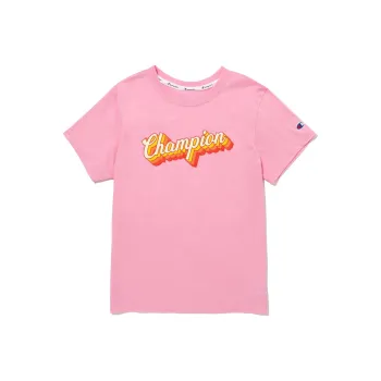 Champion SS24 Drop Shoulder Sleeve T Shirt Women's Pink