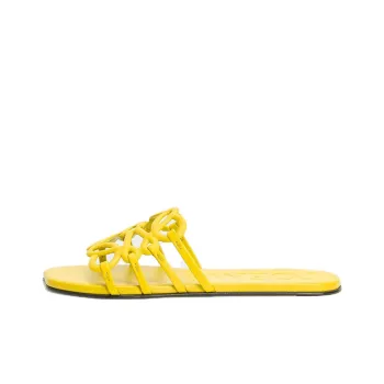 LOEWE Petal Slide Slippers Women's Yellow