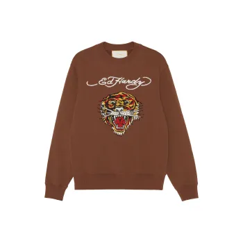 Ed Hardy Sweatshirt Women's Iced Mocha Brown