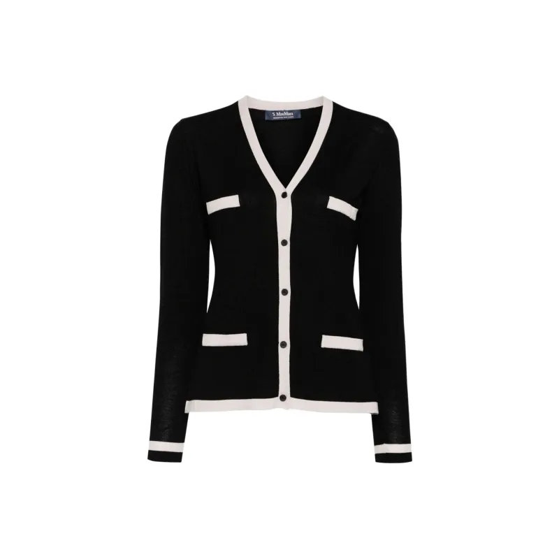 MaxMara Kenya V Neck Buttoned Cardigan-0