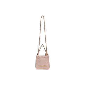 CHANEL Shiny Calfskin Handbag, Shoulder Bag, Crossbody Bag Mini Women's Light Pink Red