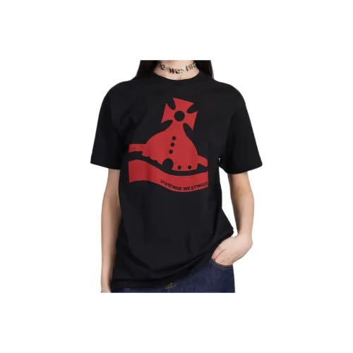 Vivienne Westwood Sunken Orb Printed Crewneck T Shirt
