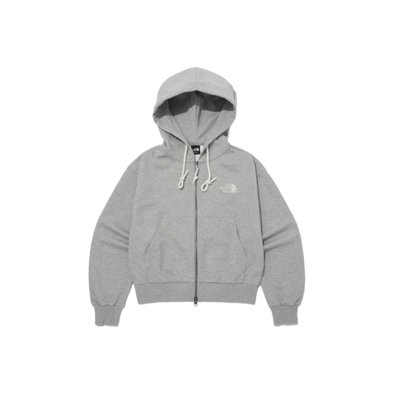 THE NORTH FACE W's Seed Tech Hood Zip Up Sweatshirt Women's Gray-0