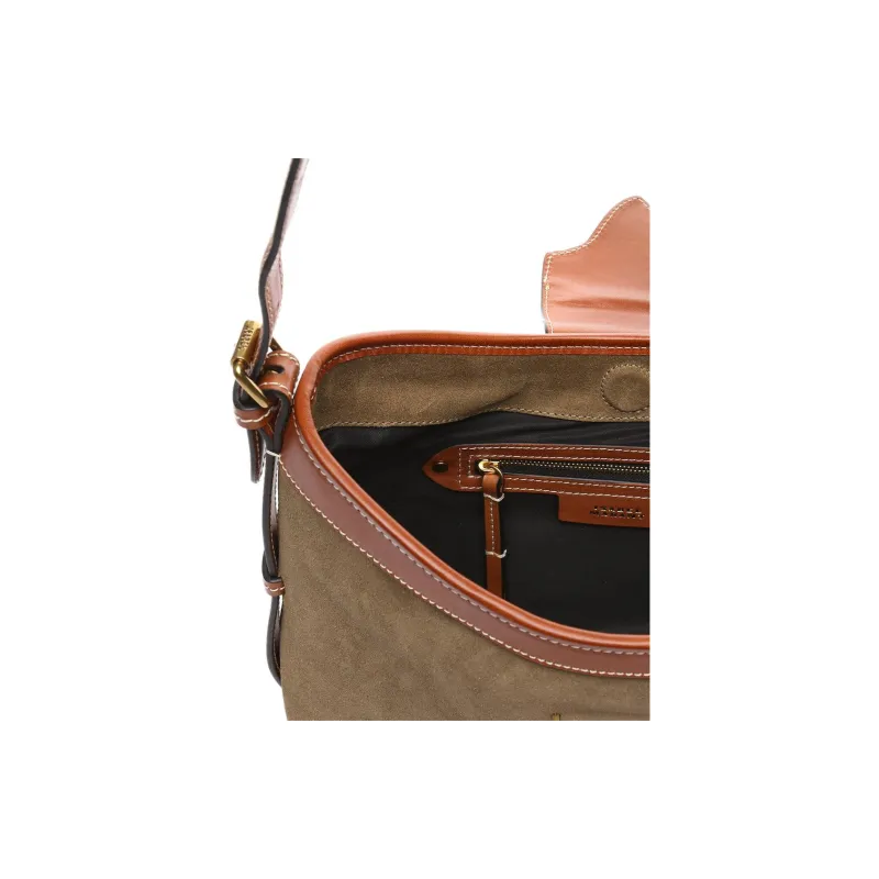 ISABEL MARANT Suede Cow Leather Handbag, Shoulder Bag Women's Brown-4