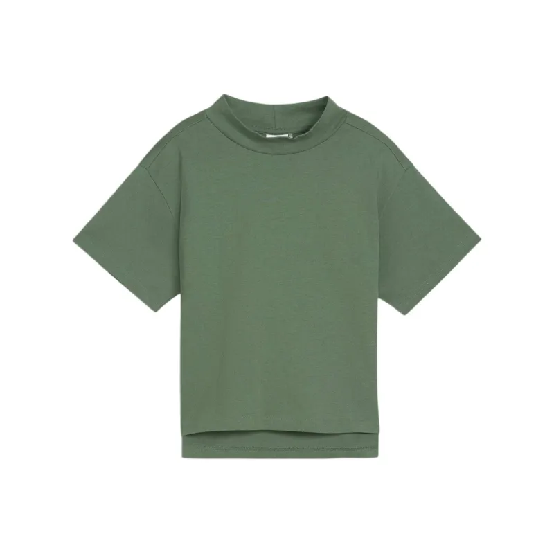 PUMA Drop Shoulder Sleeve T Shirt Women's Dark Forest-0