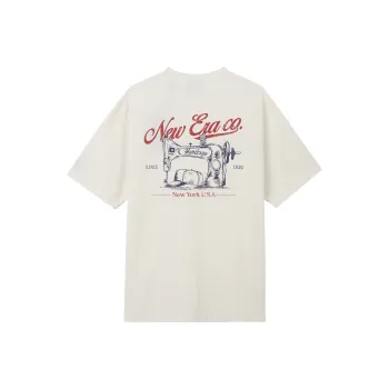 New Era T Shirts Unisex Ecru