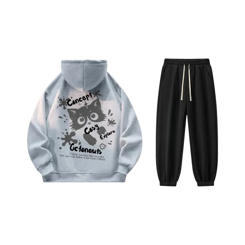Small Columns Under The Sea Sweatshirt Set Unisex-10