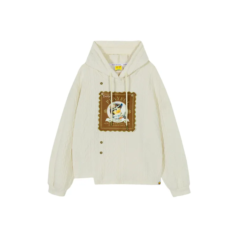 B.Duck Sweatshirt Women's White-2