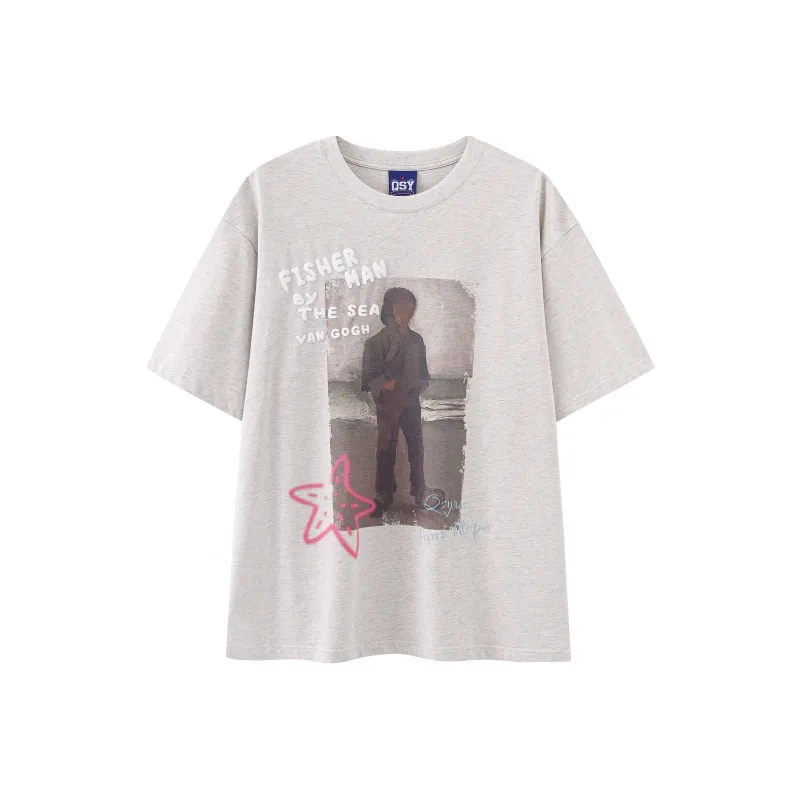 QISENYAR T-Shirts Women's-0