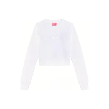 DIESEL F Slimmy Od Cut Out Logo Cropped Sweatshirt