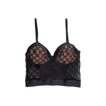 GUCCI Gg Tulle Corset Top