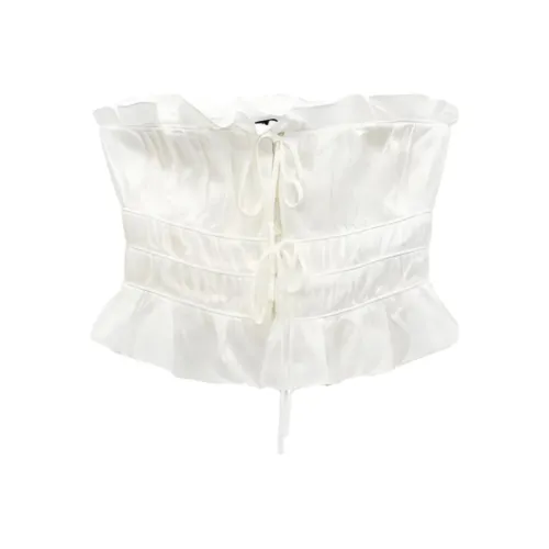 ZARA Strapless Top Women's Beige