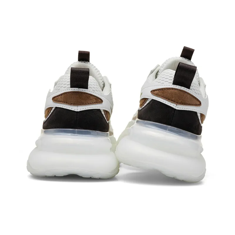 JEEP SPIRIT Cushioning, Slip Resistant, Abrasion Resistant, Lightweight Low Top Chunky Sneakers Men's White-5