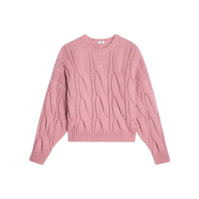 CELINE Cashmere Sweaters Women's Pink-0