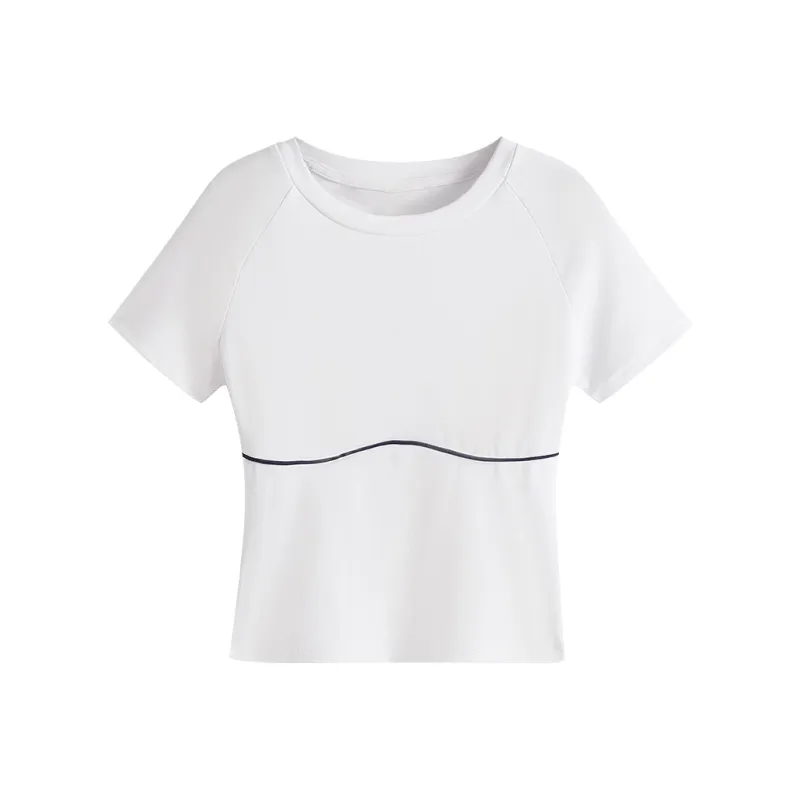 HANDAIWEI T Shirt Women's White Blue-0