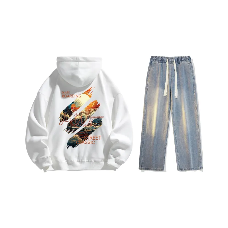Airwalk Sweatshirt Set Unisex Black-58