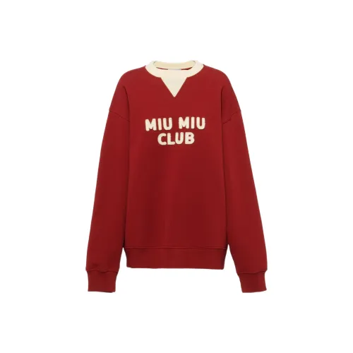 MIU MIU Sweatshirts Women's Red