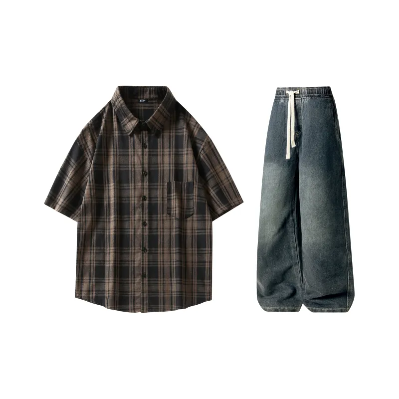 A.X.S.K Shirt Matching Set Unisex-49