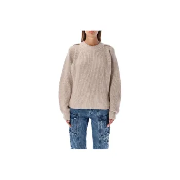 ISABEL MARANT FW22 Sweater Women's Beige Yellow