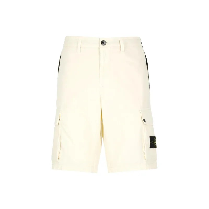 STONE ISLAND Compass Patch Bermuda Shorts-0