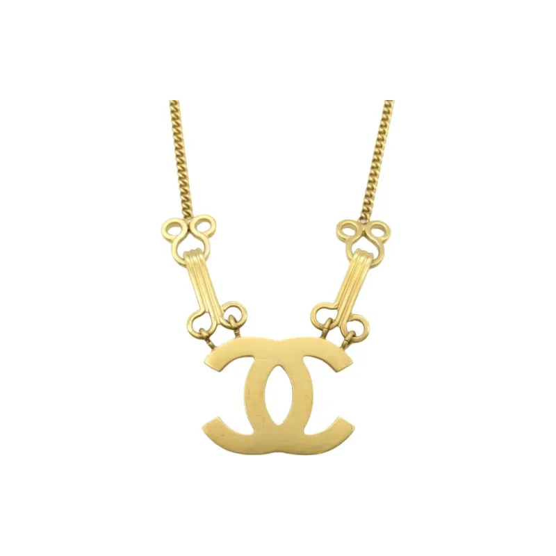 CHANEL 1986 1988 Coco Mark Necklace-0