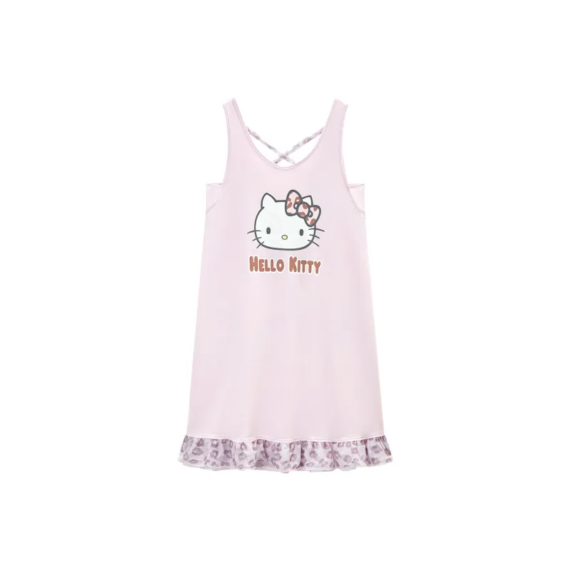 GUKOO x Hello Kitty/, Sanrio Series Nightgown Women's Mist Purple-0