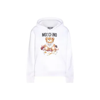 MOSCHINO Sewing Teddy Bear print Hoodie