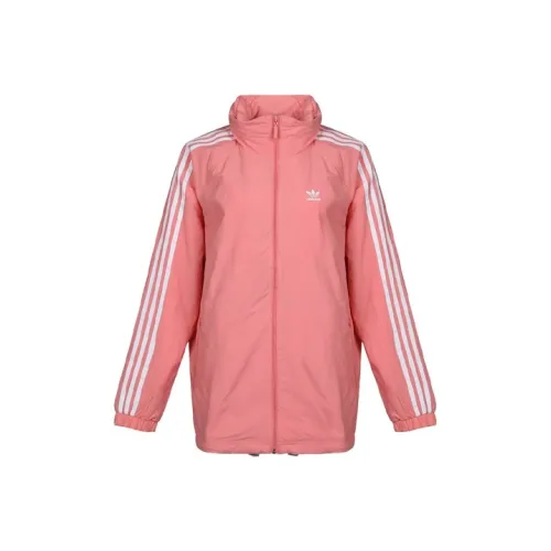 Adidas Originals Jackets Women's Texture Rose Red