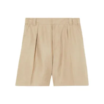 Loro Piana Reinga SS25 Casual Shorts Men's Elm Wood Color