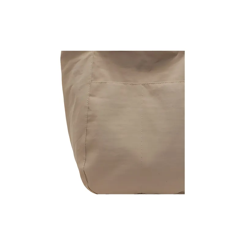 SUN EARTH &U Fabric Tote Bag, Shoulder Bag Regular Women's Black/Beige/Khaki-1