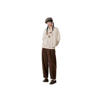 ZIHAN Sweatshirt Women's Beige Gold