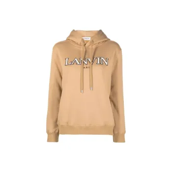 Lanvin Curb Emb Hoodie 'Sand'