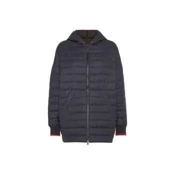 Brunello Cucinelli Zip Up Hooded Jacket