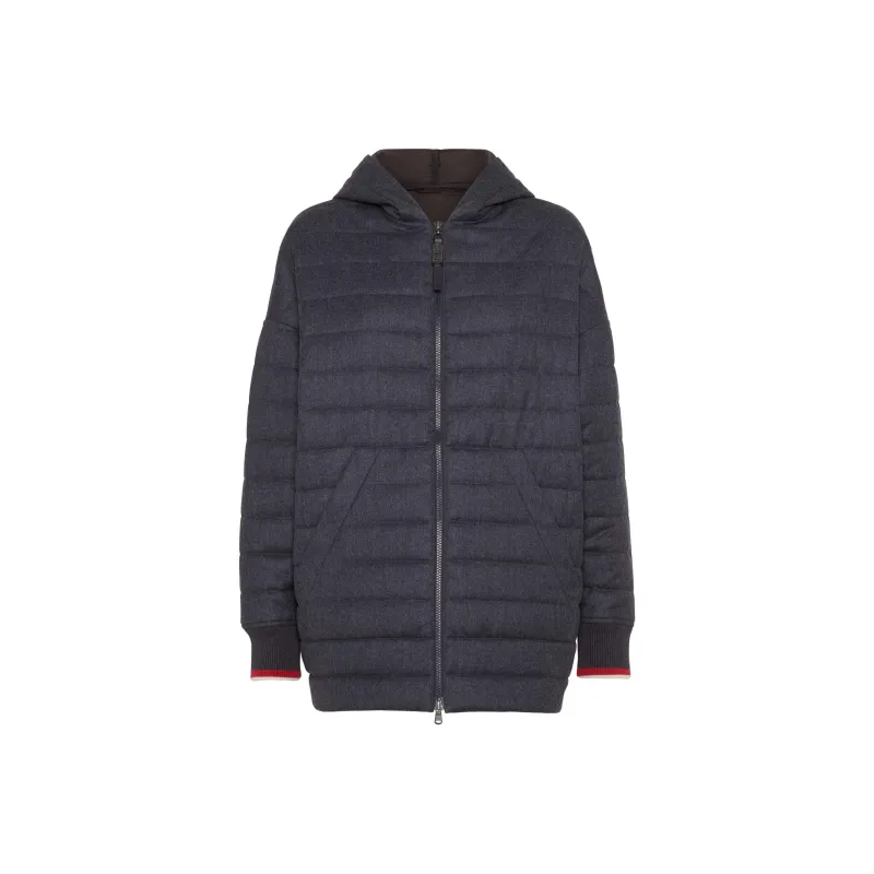 Brunello Cucinelli Zip Up Hooded Jacket-0