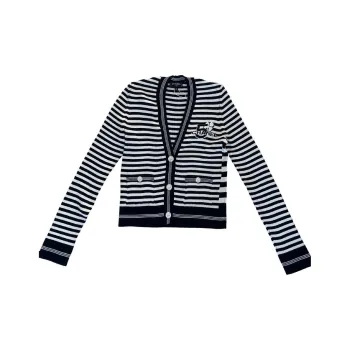 CHANEL 23 Spring And Summer Knitwear Women's Black White
