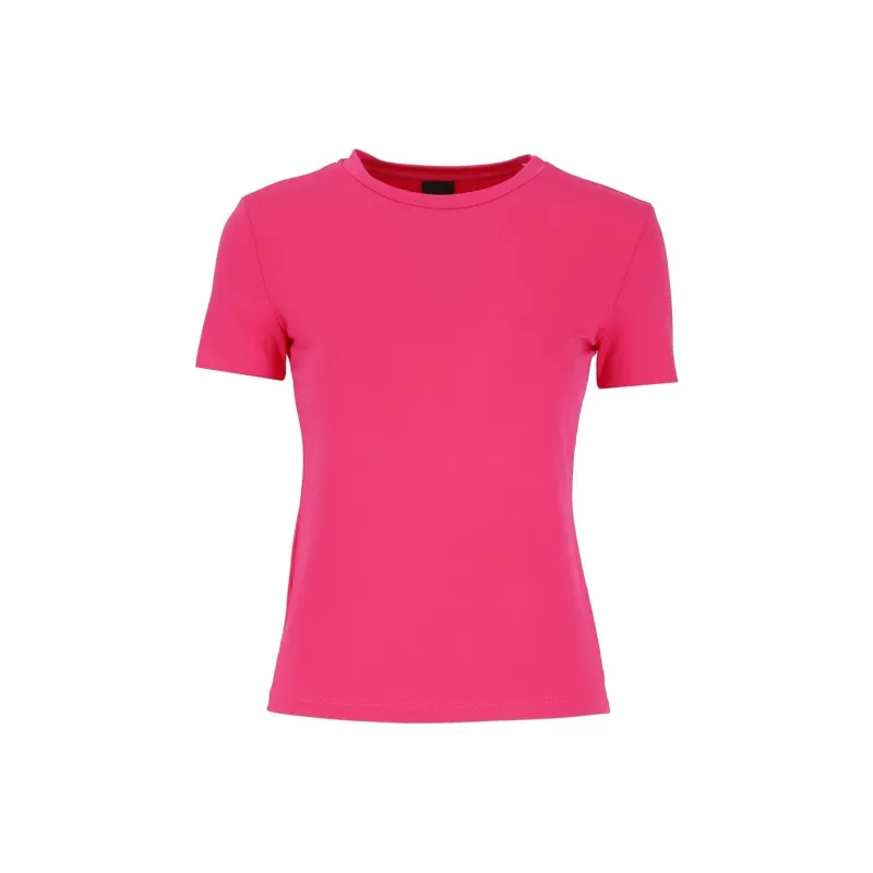 PINKO Logo Embroidered Crewneck T Shirt-0