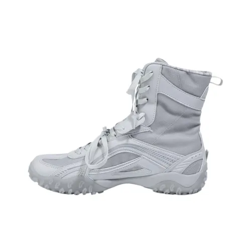 OJOS x FILA ECHAPPE Slip Resistant Mid Top Training Shoes Unisex Gray