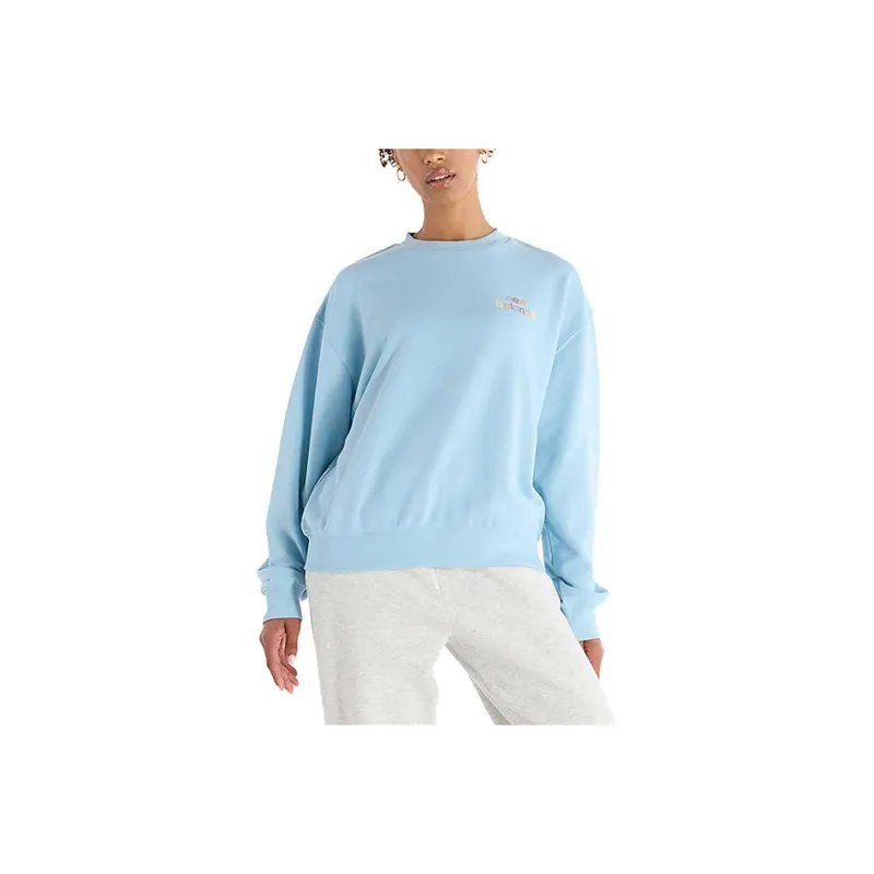 New Balance French Terry Sweatshirt Women's Blue-0