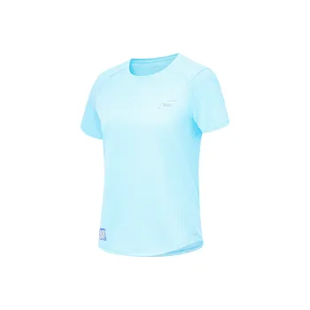 LINING Running Collection T Shirts Women's Light Wax Blue