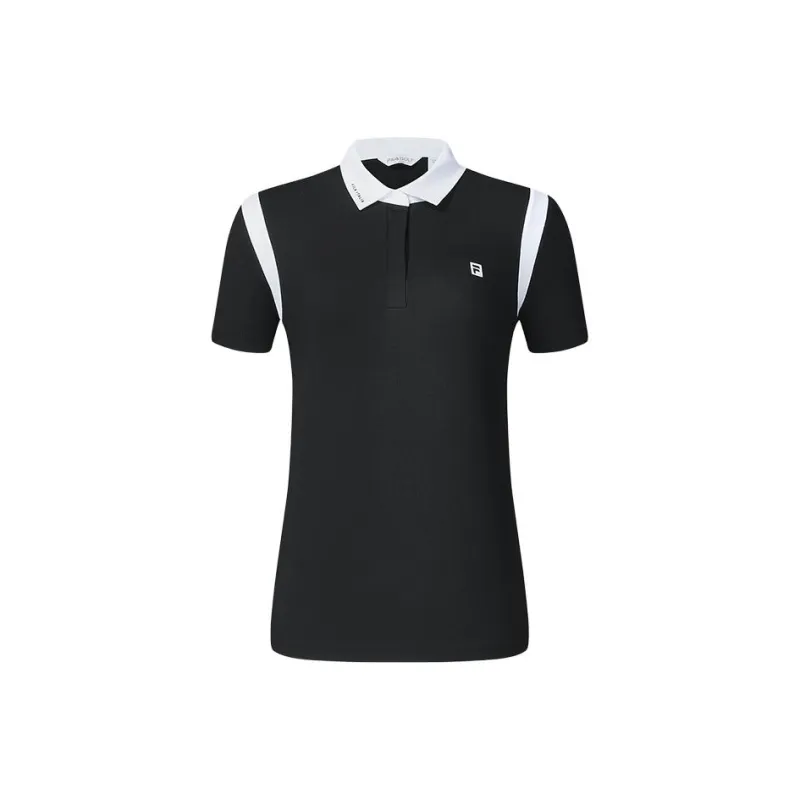 FILA Golf Series Polo Shirt Women's Pitch Black-0