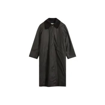 BARBOUR X Alexa Chung Dorothy Logo Embroidered Straight Hem Coat