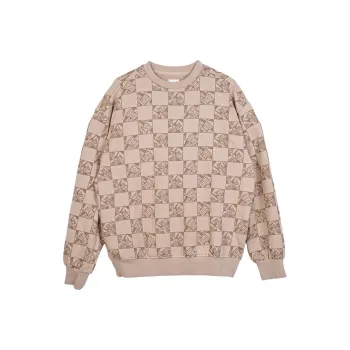 Vans OFF THE WALLCheck SKATE CRE Sweatshirt Women's Khaki Brown