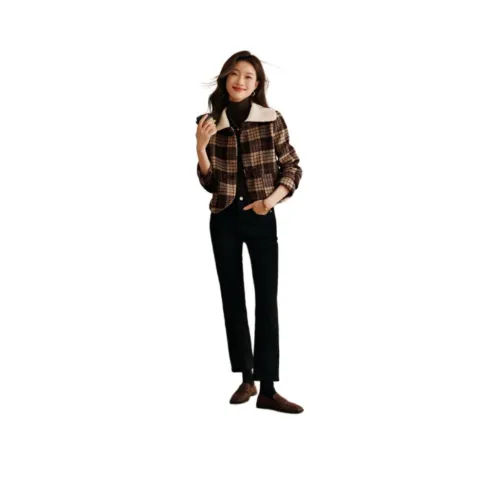 Mo Han Yi Mei Jackets Coats Women's Coffee