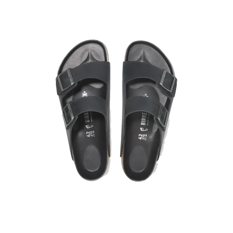 Birkenstock Arizona Slide Slippers Unisex Black Regular Loose Fit-3