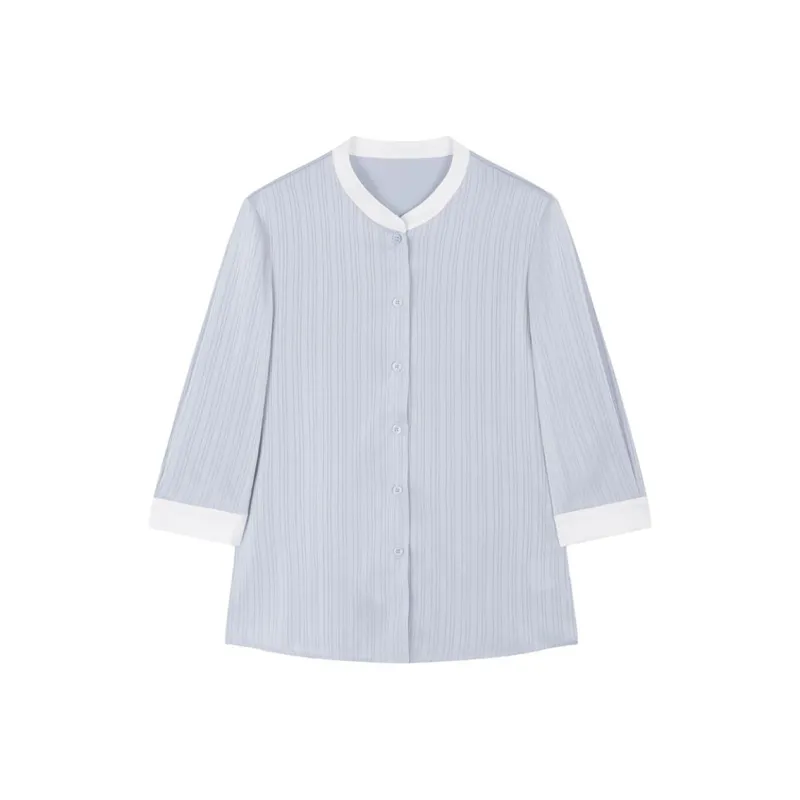 IHIMI Shirts Women's Sky Blue-0