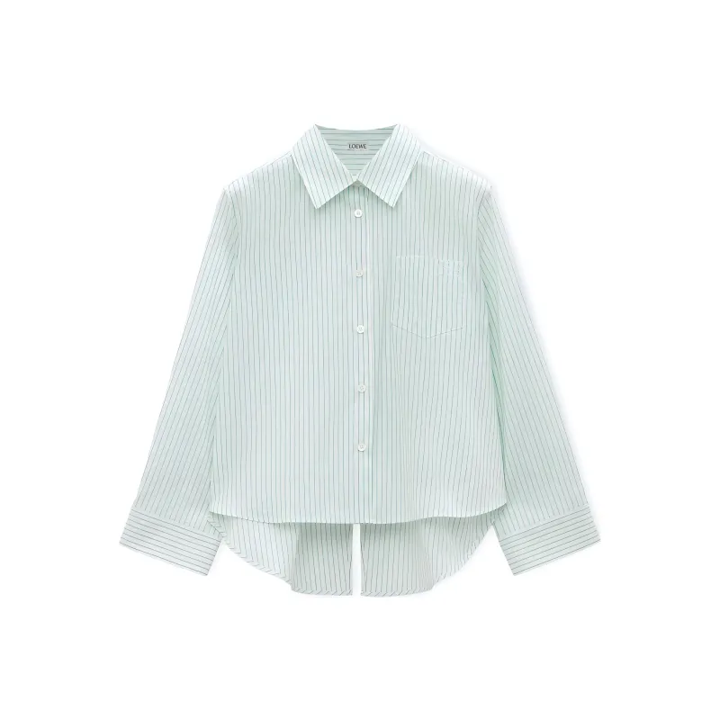LOEWE Trapeze Striped Button Up Shirt-0
