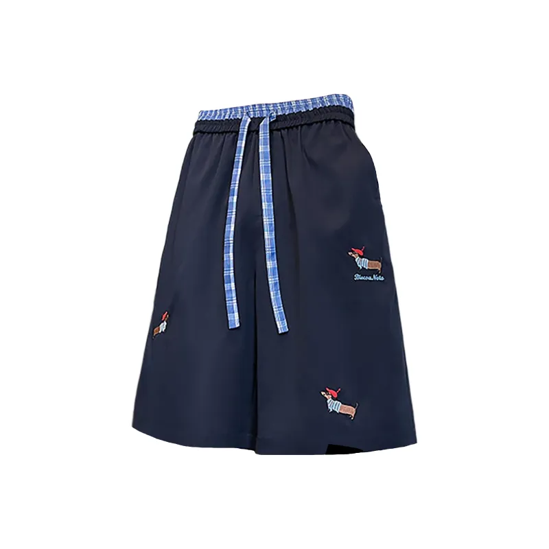 WHELVE Casual Shorts Unisex White-6