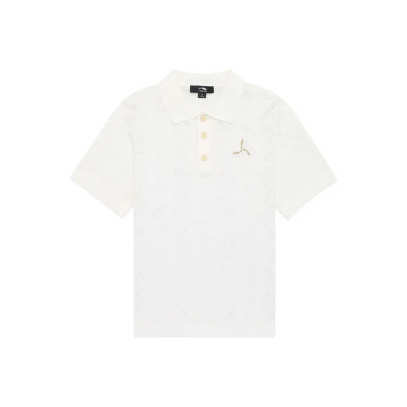 LI-NING 1990 Classic Collection Polo Shirts Women's Ivory-0