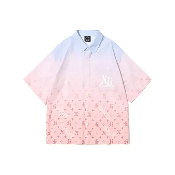 Clubxxhh Shirt Unisex Pink Blue Gradient