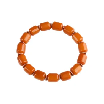 Oushuo Jewelry Amber Beeswax Bracelets Unisex